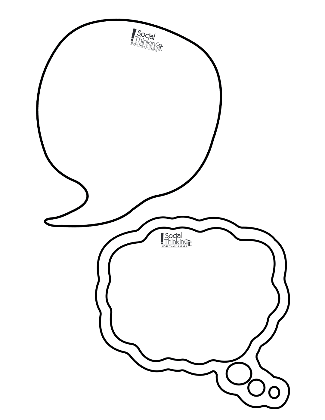 Thought & Speech Bubble